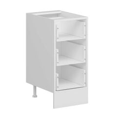 Alvinka Mutfak Modül Duz Alt 3Ç Nray 40Cm Dolap Beyaz Dore Mdf