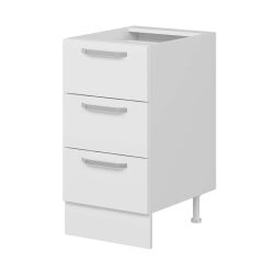 Alvinka Mutfak Modül Duz Alt 3Ç Nray 45Cm Dolap Beyaz Beyaz Suntalam