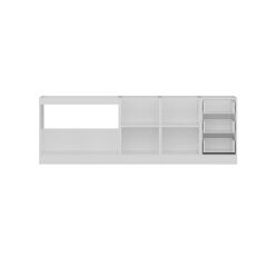 Minar 245 Cm Mutfak Dolabı Beyaz Dore 245-D3-Alt Modül