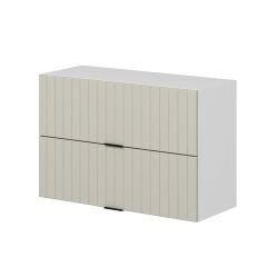 Alvinka Mutfak Modül Mbr_B Üst 2Yk1R 90-H60Cm Dolap Beyaz Kumtaşı