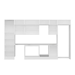 Alvinka 400X240 Cm High Gloss Mutfak Dolabı Mbb-E90B60S50-3 High Gloss | Antrasit - Mdf