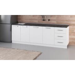 Minar 250 Cm Mutfak Dolabı Beyaz 250-B1-Alt Modül