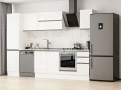 Alvinka 290X210 Cm High Gloss Mutfak Dolabı Mb-E80B50S40-2 High Gloss | Beyaz - Mdf