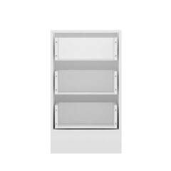 Alvinka Mutfak Modül Duz Alt 3Ç Nray 50Cm Dolap Beyaz Dore Suntalam