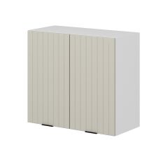 Alvinka Mutfak Modül Mbr_B Üst 2Dk1R 80-H72Cm Dolap Beyaz Kumtaşı Mdf