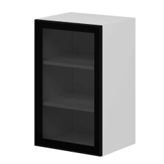 Alvinka Mutfak Modül Üst 1Dk2R 45-H72Cm Dolap Beyaz Alm Cam Mdf