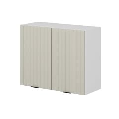 Alvinka Mutfak Modül Mbr_B Üst 2Dk1R 90-H72Cm Dolap Beyaz Kumtaşı Mdf