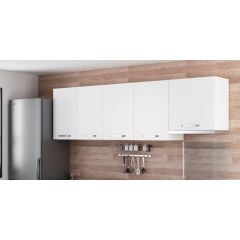 Minar 250 Cm Mutfak Dolabı Beyaz 250-B4-Üst Modül