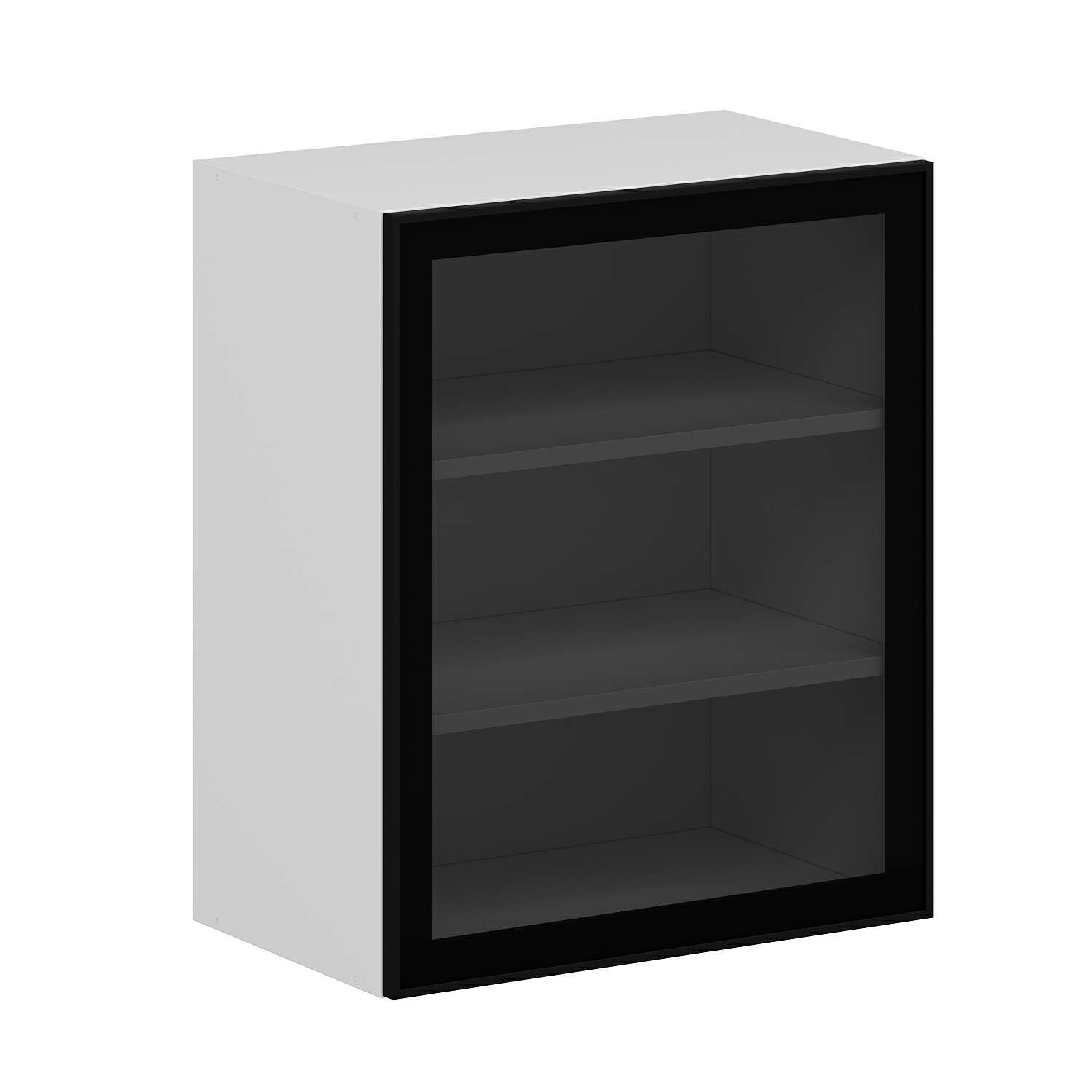 Alvinka Mutfak Modül Üst 1Dk2R 60-H72Cm Dolap Beyaz Alm Cam Suntalam