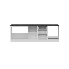 Minar 250 Cm Mutfak Dolabı Beyaz Antrasit 250-A3-Alt Modül