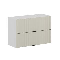 Alvinka Mutfak Modül Mbr_B Üst 2Yk1R 90-H60Cm Dolap Beyaz Kumtaşı Mdf