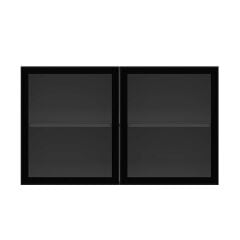 Alvinka Mutfak Modül Üst 2Dk1R 120-H72Cm Dolap Beyaz Alm Cam Mdf