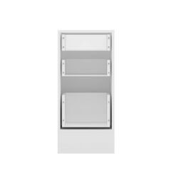 Alvinka Mutfak Modül Duz Alt 3Ç1B2K Nray 40Cm Dolap Beyaz Antrasit Mdf