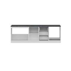 Minar 250 Cm Mutfak Dolabı Beyaz Dore 250-D3-Alt Modül