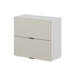 Alvinka Mutfak Modül Mbr_B Üst 2Yk1R 80-H72Cm Dolap Beyaz Kumtaşı Mdf