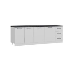 Minar 255 Cm Mutfak Dolabı Beyaz 255-B1-Alt Modül