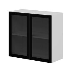 Alvinka Mutfak Modül Üst 2Dk1R 80-H72Cm Dolap Beyaz Alm Cam Suntalam