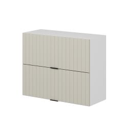 Alvinka Mutfak Modül Mbr_B Üst 2Yk1R 90-H72Cm Dolap Beyaz Kumtaşı Mdf