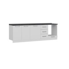 Minar 255 Cm Mutfak Dolabı Beyaz 255-B3-Alt Modül