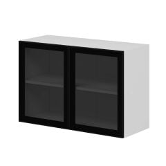 Alvinka Mutfak Modül Üst 2Dk1R 90-H60Cm Dolap Beyaz Alm Cam Suntalam