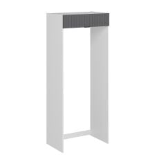 Alvinka Mutfak Modül Mbr_B 90-H222Cm Buzdolabı Beyaz Antrasit