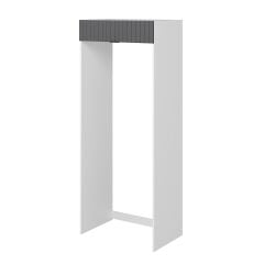 Alvinka Mutfak Modül Mbr_B 90-H222Cm Buzdolabı Beyaz Antrasit