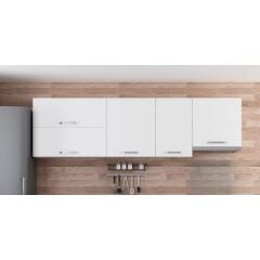 Minar 255 Cm Mutfak Dolabı Beyaz 255-B7-Üst Modül