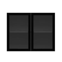 Alvinka Mutfak Modül Üst 2Dk1R 90-H72Cm Dolap Beyaz Alm Cam Mdf