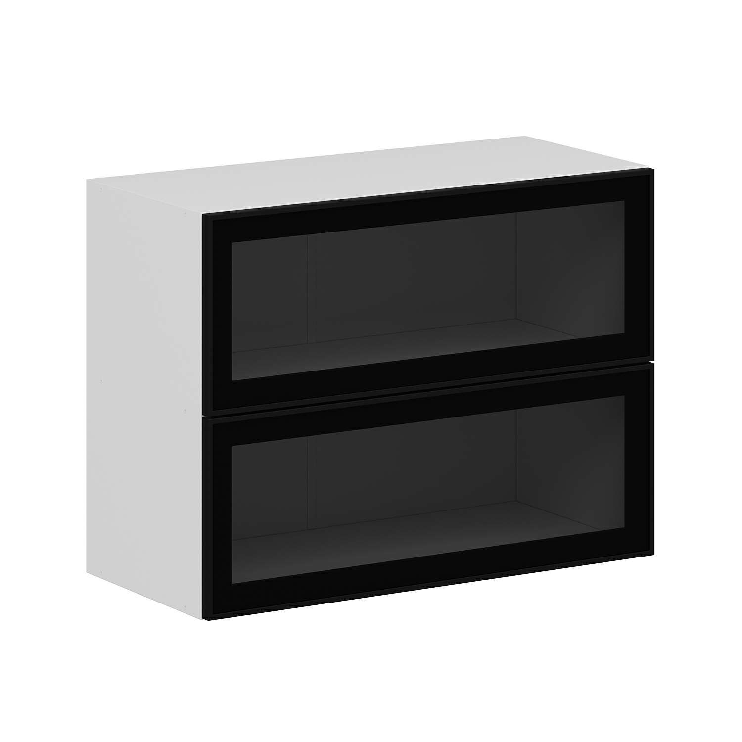 Alvinka Mutfak Modül Üst 2Yk1R 80-H60Cm Dolap Beyaz Alm Cam Suntalam