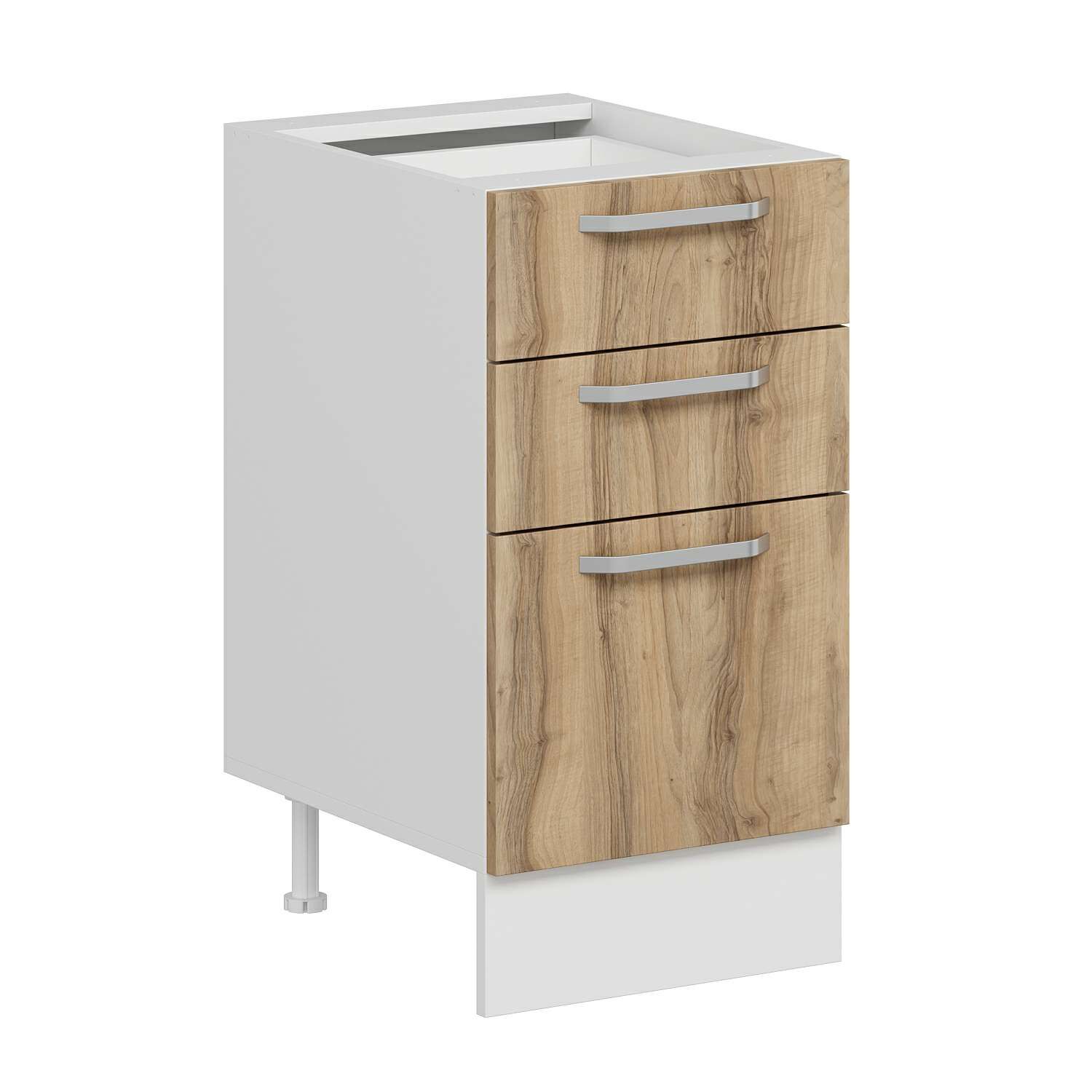 Alvinka Mutfak Modül Duz Alt 3Ç1B2K Nray 45Cm Dolap Beyaz Dore Suntalam