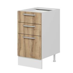 Alvinka Mutfak Modül Duz Alt 3Ç1B2K Nray 45Cm Dolap Beyaz Dore Suntalam