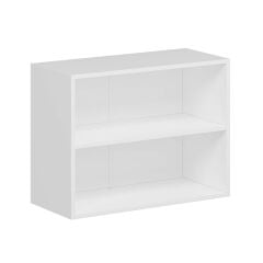 Alvinka Mutfak Modül Üst 2Yk1R 80-H60Cm Dolap Beyaz Alm Cam Mdf