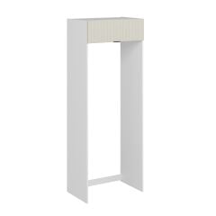 Alvinka Mutfak Modül Mbr_B 90-H240Cm Buzdolabı Beyaz Kumtaşı