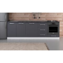 Minar 255 Cm Mutfak Dolabı Beyaz Antrasit 255-A3-Alt Modül