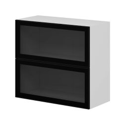 Alvinka Mutfak Modül Üst 2Yk1R 80-H72Cm Dolap Beyaz Alm Cam Suntalam