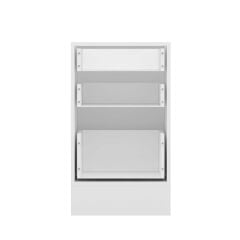 Alvinka Mutfak Modül Duz Alt 3Ç1B2K Nray 50Cm Dolap Beyaz Antrasit Suntalam