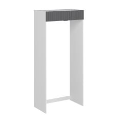 Alvinka Mutfak Modül Mbr_B 100-H222Cm Buzdolabı Beyaz Antrasit