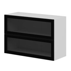 Alvinka Mutfak Modül Üst 2Yk1R 90-H60Cm Dolap Beyaz Alm Cam Suntalam