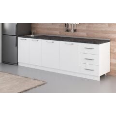 Minar 260 Cm Mutfak Dolabı Beyaz 260-B1-Alt Modül