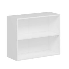 Alvinka Mutfak Modül Üst 2Yk1R 90-H72Cm Dolap Beyaz Alm Cam Suntalam