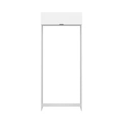 Alvinka Mutfak Modül Mbr_B 100-H240Cm Buzdolabı Beyaz Beyaz