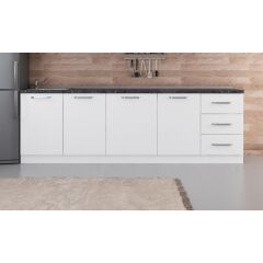 Minar 260 Cm Mutfak Dolabı Beyaz 260-B2-Alt Modül