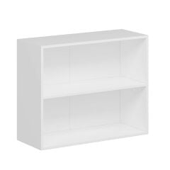 Alvinka Mutfak Modül Üst 2Yk1R 90-H72Cm Dolap Beyaz Alm Cam Mdf