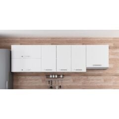 Minar 260 Cm Mutfak Dolabı Beyaz 260-B5-Üst Modül