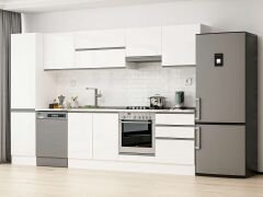 Alvinka 310X210 Cm High Gloss Mutfak Dolabı Mb-E80B50S60-1 High Gloss | Beyaz - Mdf