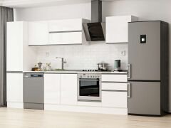 Alvinka 310X210 Cm High Gloss Mutfak Dolabı Mb-E80B50S60-2 High Gloss | Beyaz - Suntalam