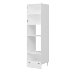 Alvinka Mutfak Modül Mbr_B 60-H222Cm Boy Ank Dolabı Beyaz Antrasit