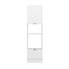 Alvinka Mutfak Modül Mbr_B 60-H222Cm Boy Ank Dolabı Beyaz Beyaz