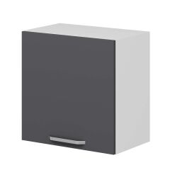 Alvinka Mutfak Modül Duz Üst 1Dk 60-60-H72Cm Asp Dolap Beyaz Antrasit Suntalam