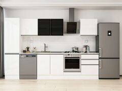 Alvinka 310X210 Cm High Gloss Mutfak Dolabı Mb-E80B50S60-3 High Gloss | Beyaz - Mdf